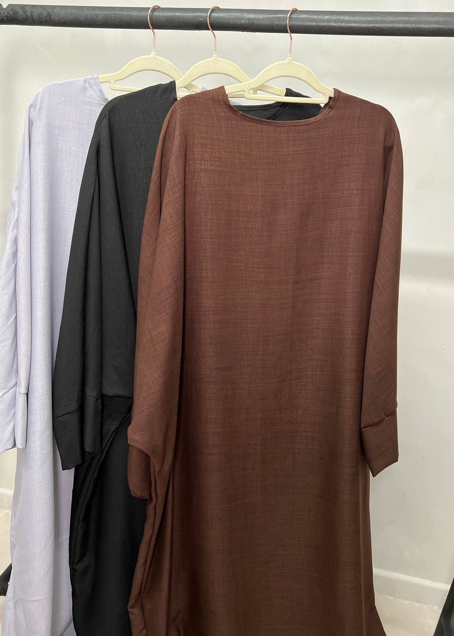 Linen Butterfly Sleeve Abaya