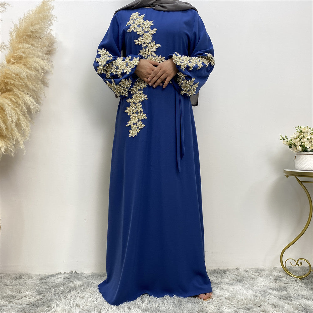 Sara Abaya: Fashion Lace Beaded Dress