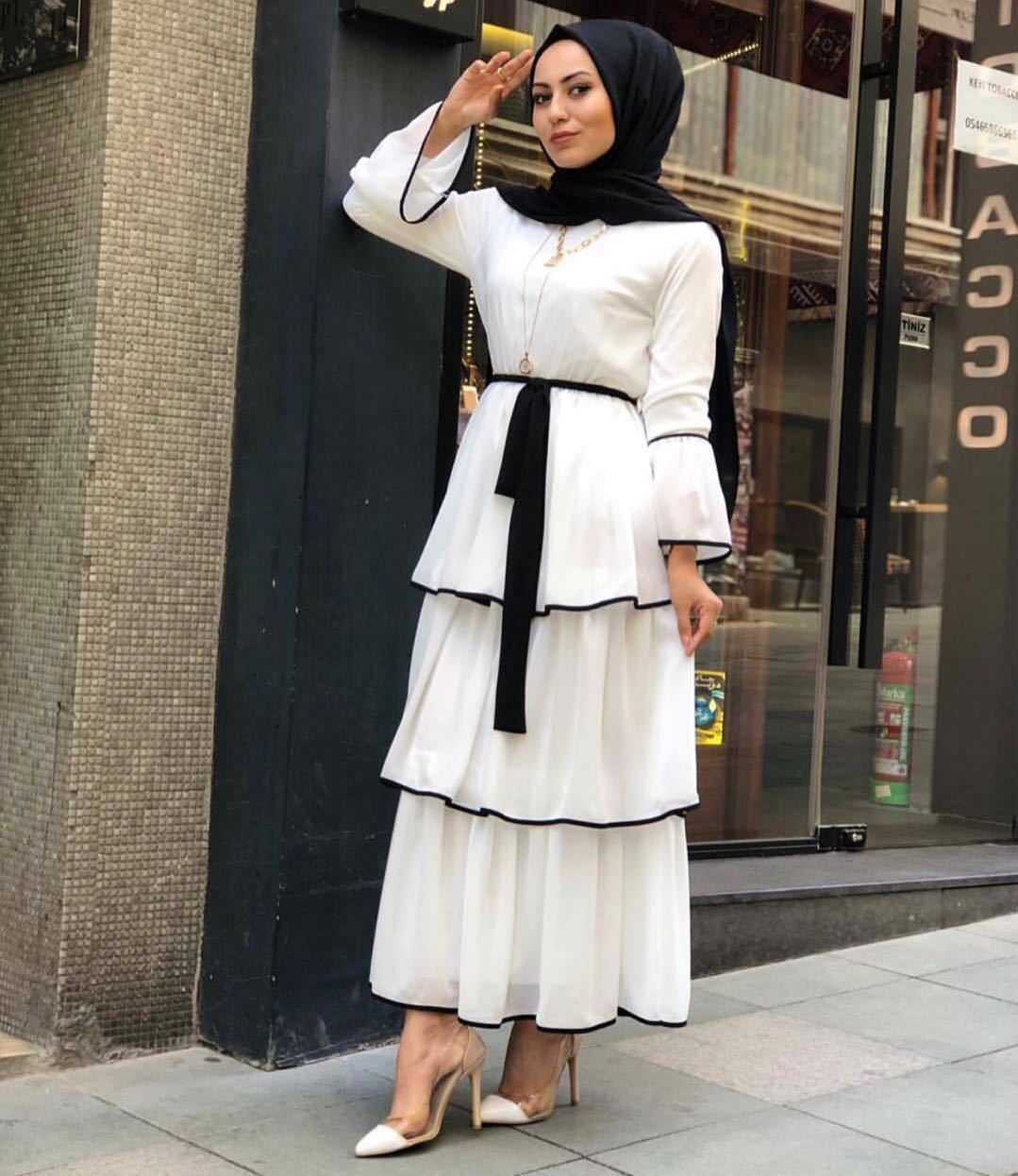 Alara Abaya: Layered Classy Turkish Dress