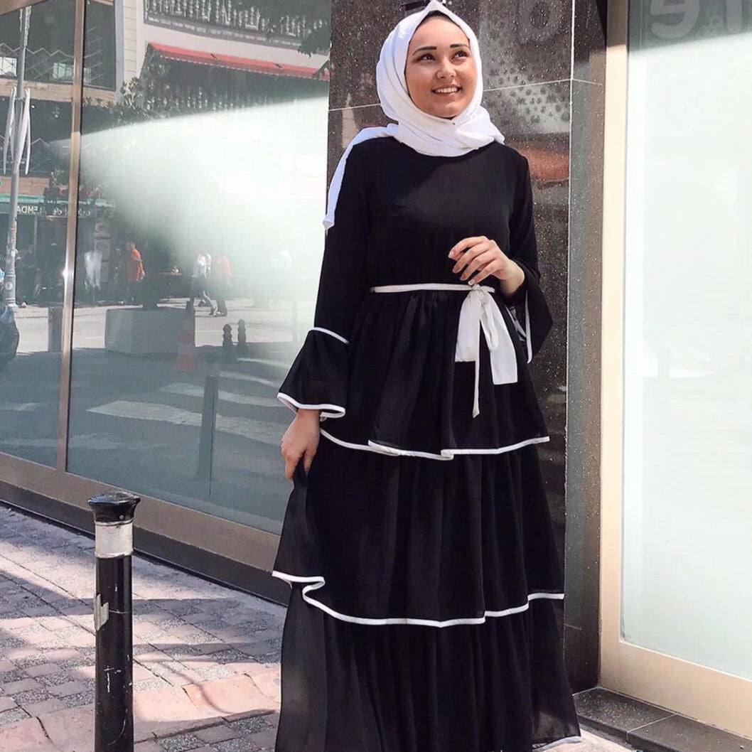 Alara Abaya: Layered Classy Turkish Dress