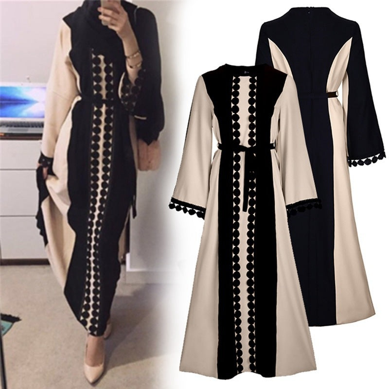 Samira Abaya: Middle Eastern Lace Patchwork Abaya