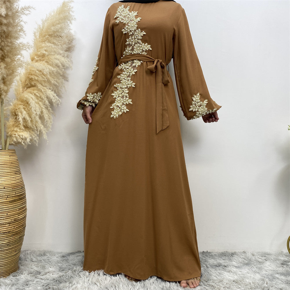 Sara Abaya: Fashion Lace Beaded Dress