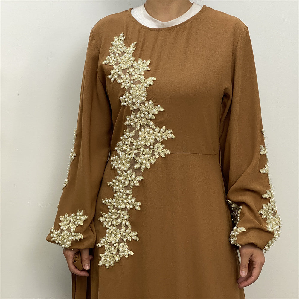 Sara Abaya: Fashion Lace Beaded Dress