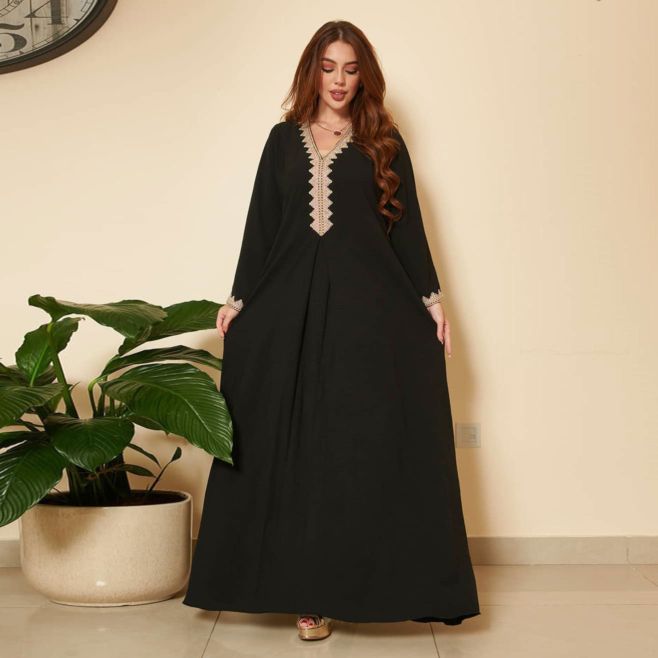 Aleena Abaya: Middle Eastern Muslim Women's Wear Swing Dress