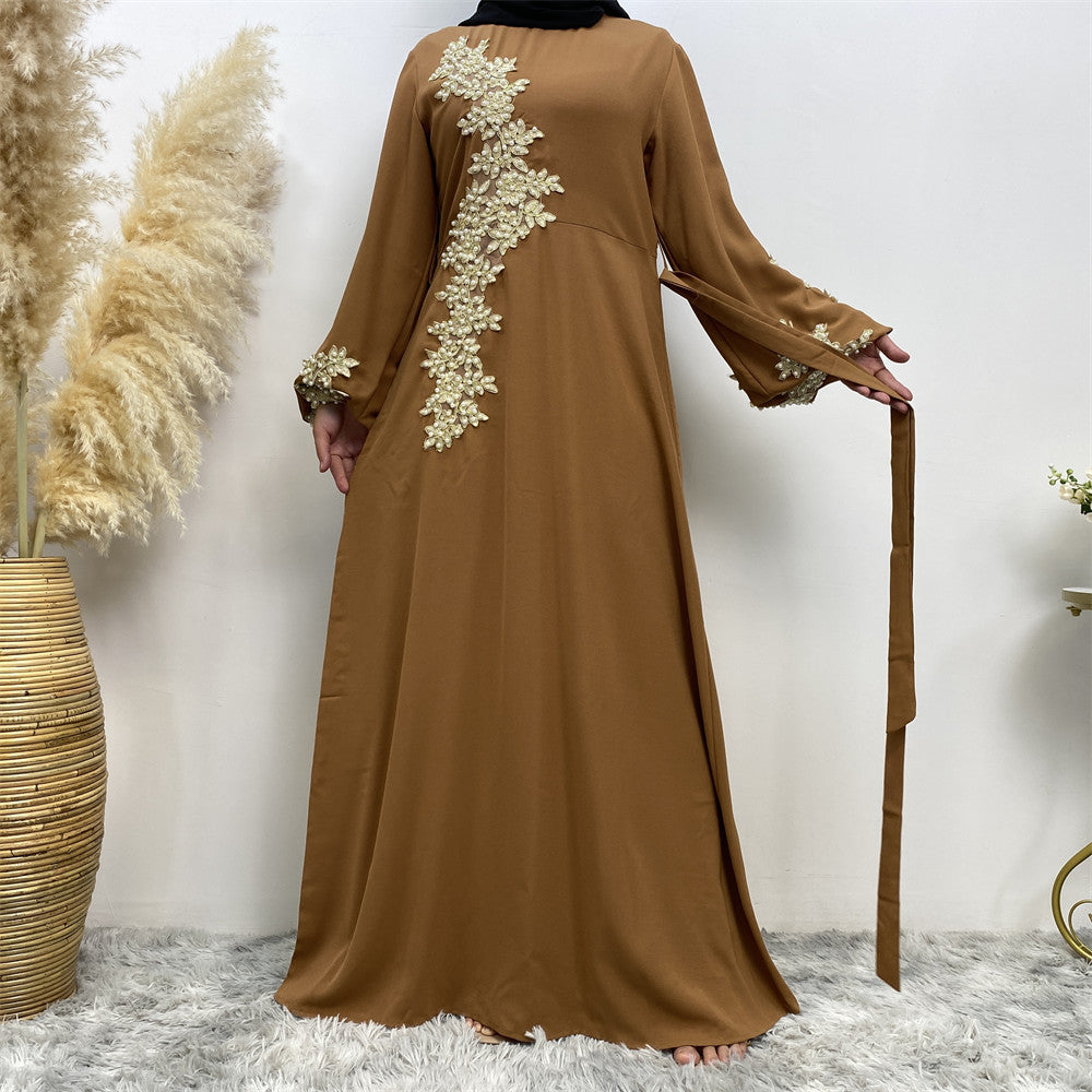 Sara Abaya: Fashion Lace Beaded Dress