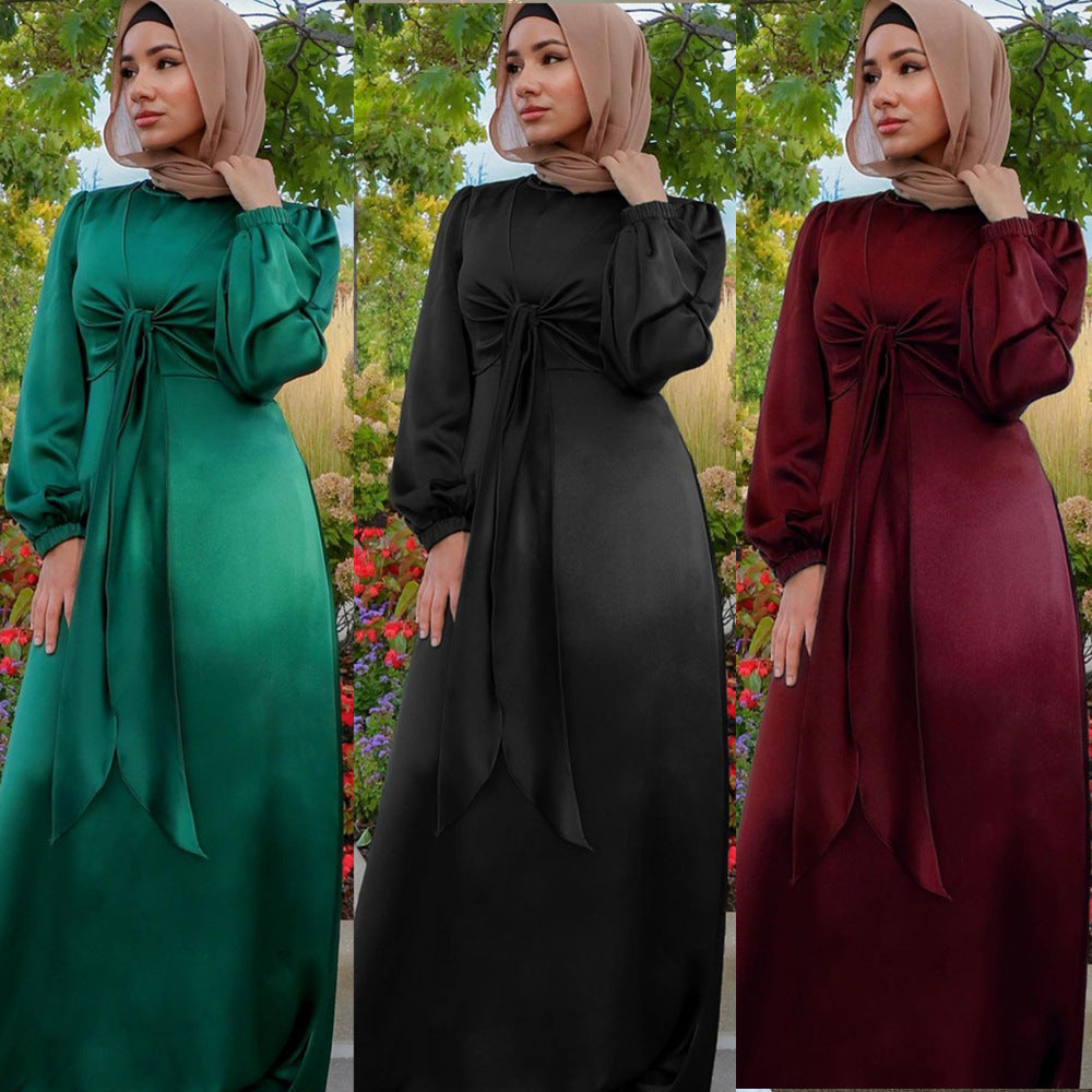 Laila Abaya: Stylish and Elegant Satin Dress