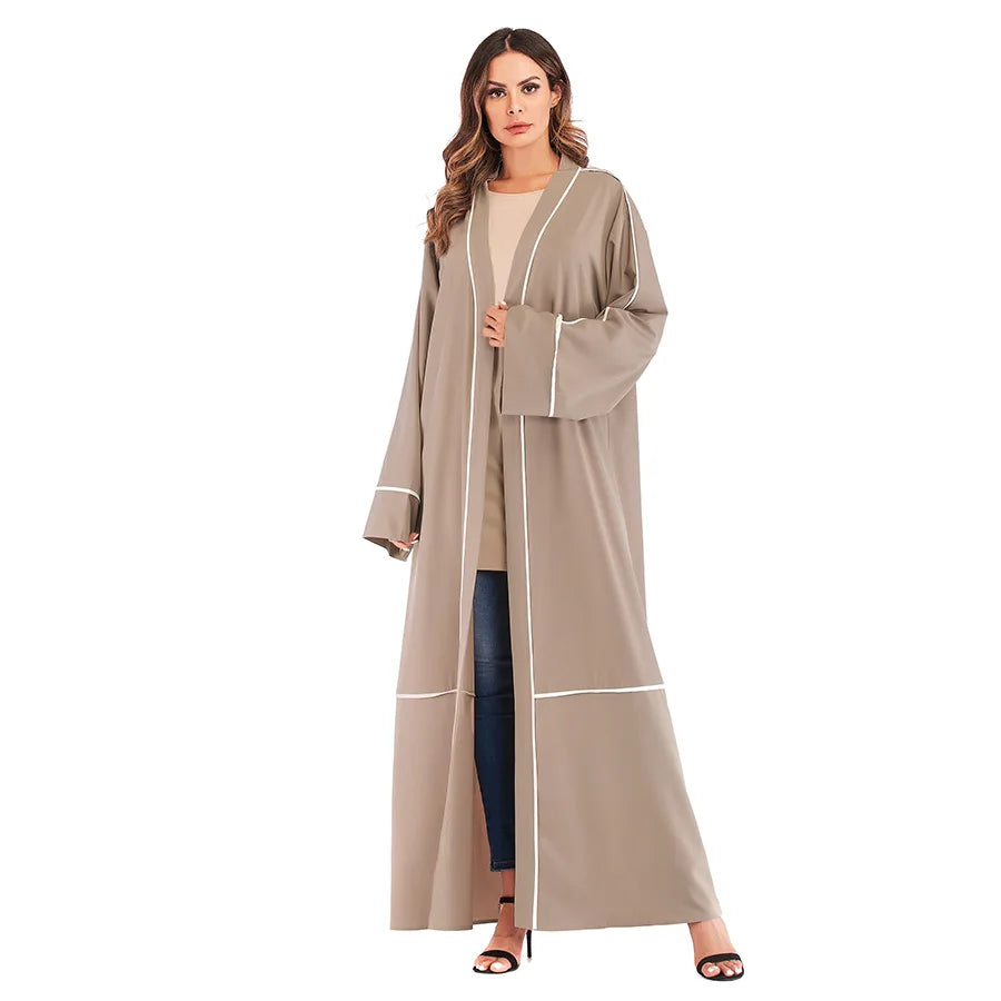 Abayas For Women New Turkish Muslim Dress Women Islamic Clothing Modest Abaya Dubai Hot Sale Middle East Arab Moroccan Kimono-2