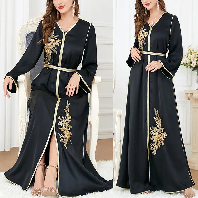 Butterfly Abaya With Khimar High Quality Crepe Women Muslim Islamic Clothing Jilbab Hijab Prayer Dress Two Piece Set Abaya-2