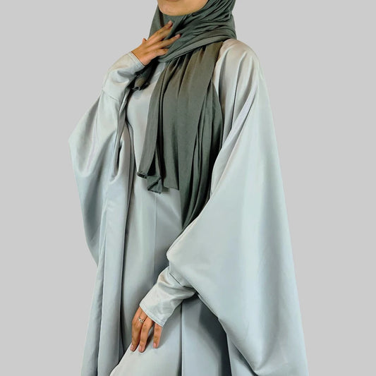 Breast Abaya Front Zipper One Piece Prayer Slim Sleeve Islamic Clothing Muslim EID Maxi Dress Butterfly Modest Abaya-0