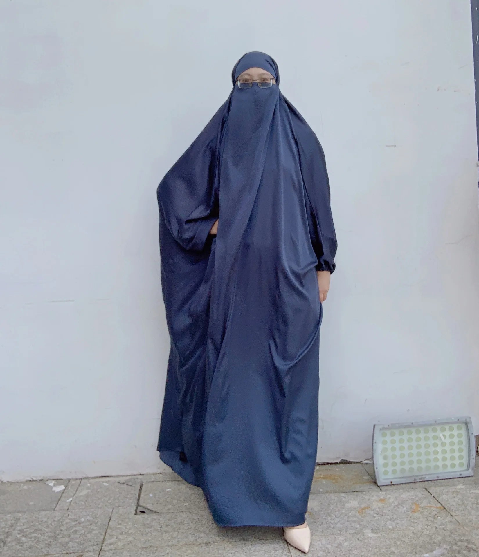 Latest Plus Size Niqab Burqa Design One piece full length Jilbab Arabic Abaya Dubai Turkey Islamic Clothing With Hijab-15