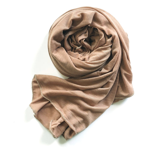 Light Brown Jersey Hijab-0